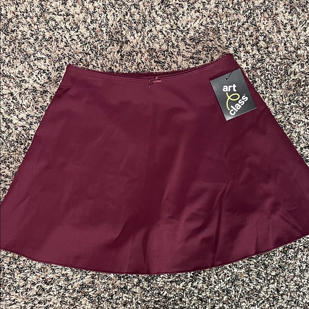 Art Class Skater Skirt Girls Size M (8) Deep Red | NWT